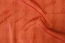 Подкладочная, жаккард церковный, красная, 150 см. , вискоза