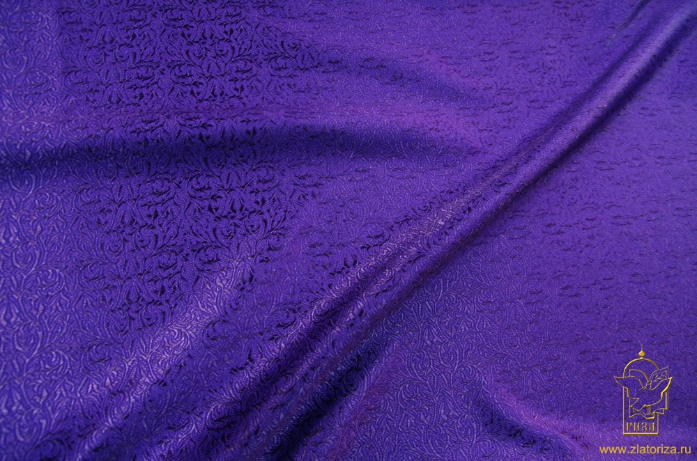 Шелк ОРЕНБУРГ, фиолетовый, шир. 150 см, Рахманово