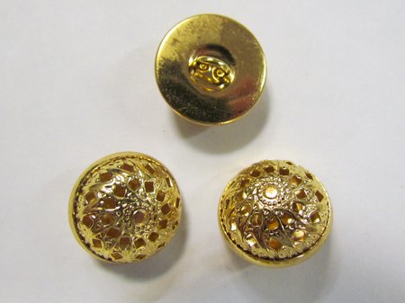 Пуговицы СОЛНЫШКО, золото, металл,