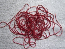 Канитель 49К красная матовая