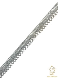 Тесьма серебро 112