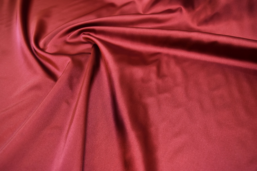 Сатин для вышивки, бордо, шир. 165 см, п/э