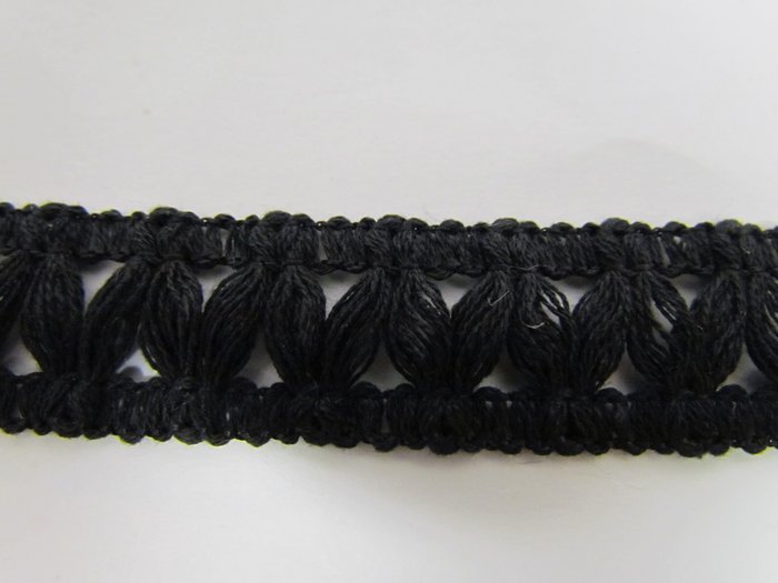 Кружево хлопок, черное