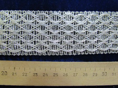 Тесьма серебро 64