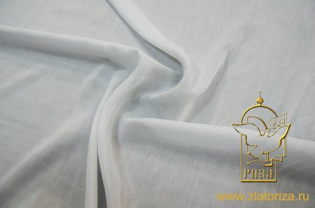 Штапель белый, тонкий, шир. 150 см