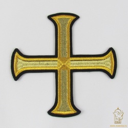 Крест 1 БУЛАТ черный с золотом, 14,5 -16 см Крест 1 БУЛАТ черный с золотом, 14,5 -16 см