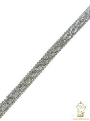 Тесьма серебро 35