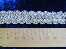 Тесьма серебро 17