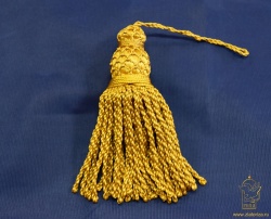 Кисть декоративная, золото, арт. 2235, 75398, длина 15 см