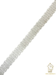 Тесьма серебро 86