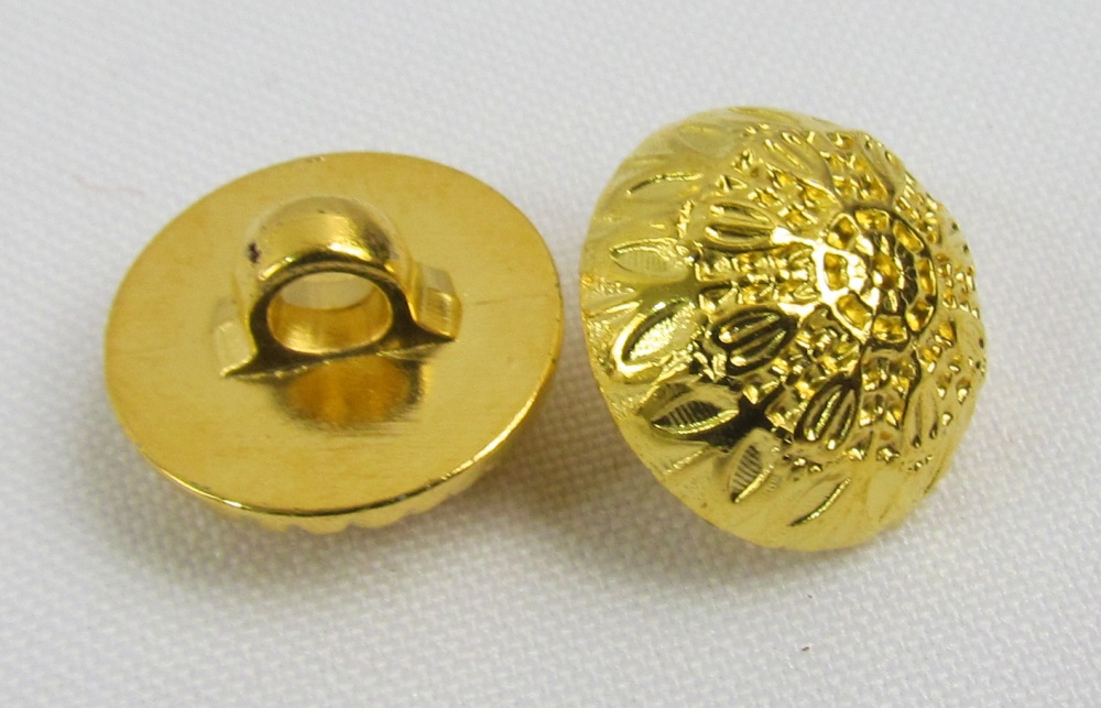 Пуговицы 25 пластик золото