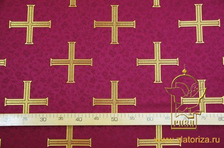 Парча ЕФРОСИНЬЯ, бордо с золотом, шир. 150 см, Рахманово