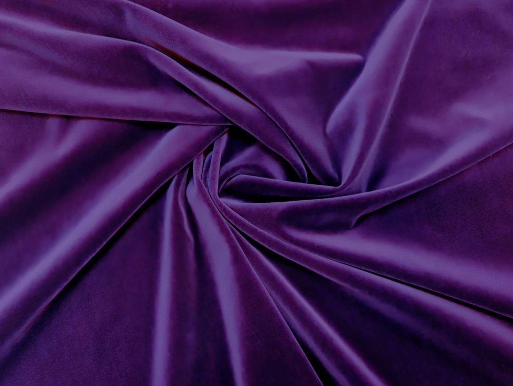 Бархат фиолетовый М, шир. 150 см, х/б