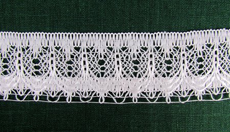 Кружево 80, синтетическое, белое