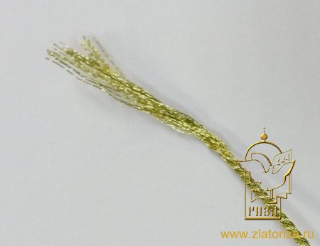 Шнур золото, металл, 2 мм, арт d1013, витой Шнур золото, металл, 2 мм, арт d1013, витой