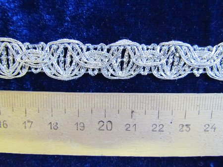 Тесьма серебро 27