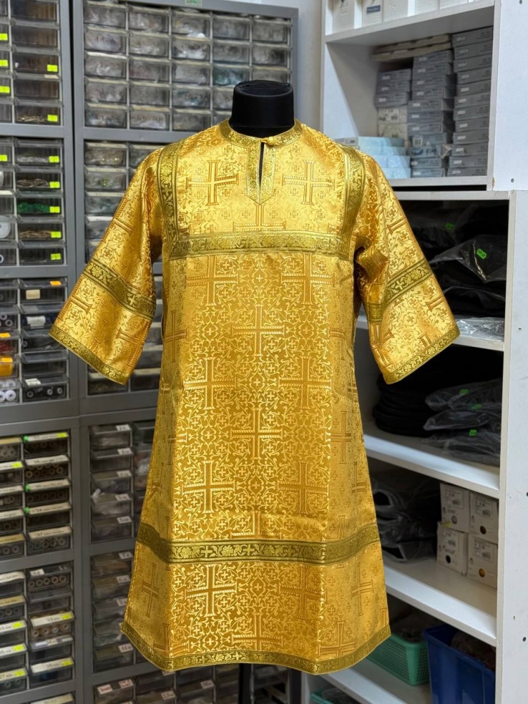 Стихарь алтарный, шелк, длиной до 104 см