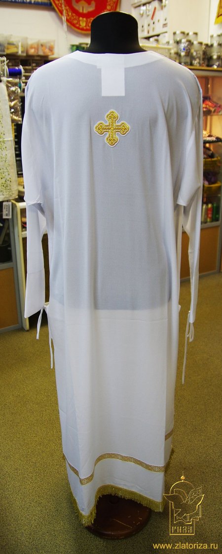 Подризник с галуном, шифон/искусственный крепдешин