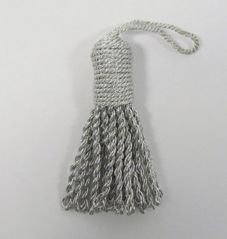 Кисть декоративная серебро ПАТРОН 10см