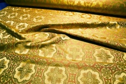 Парча желтая с горчицей, с золотом, ИРИНЕЙ, шир. 150 см, Рахманово Парча желтая с горчицей, с золотом, ИРИНЕЙ, шир. 150 см, Рахманово