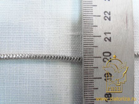 Канительный шнур ЗИГЗАГ серебро, арт. silver dabang № 8