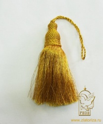 Кисть декоративная, золото, длина 11 см, арт. 2234, 73690А