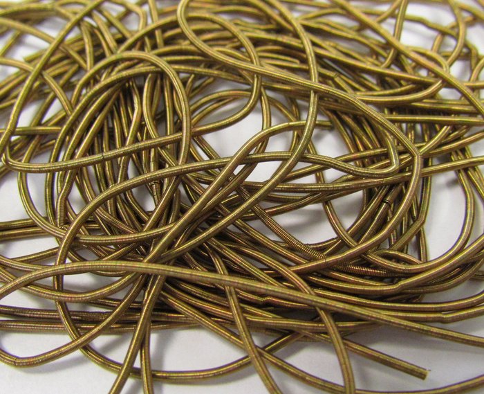 Канитель 23К золото латунь