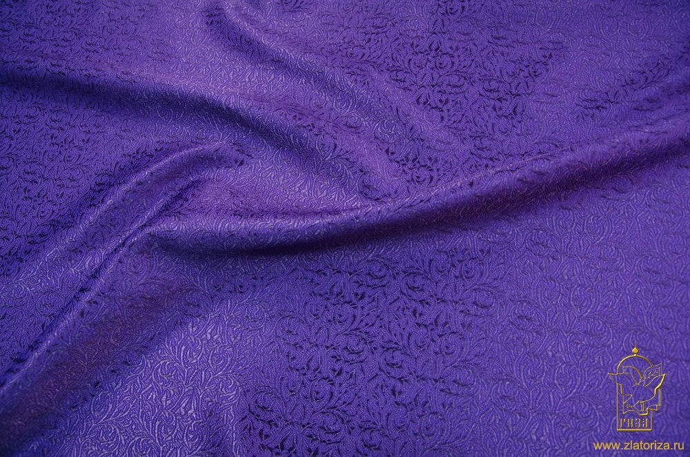 Шелк ОРЕНБУРГ, фиолетовый, шир. 150 см, Рахманово