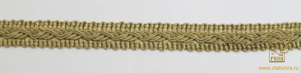 Тесьма золото (беж) 8, шир. 15 мм