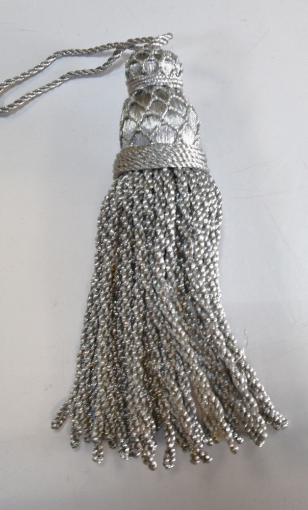 Кисть декоративная, серебро, арт. 2235, 75398А, длина 16 см