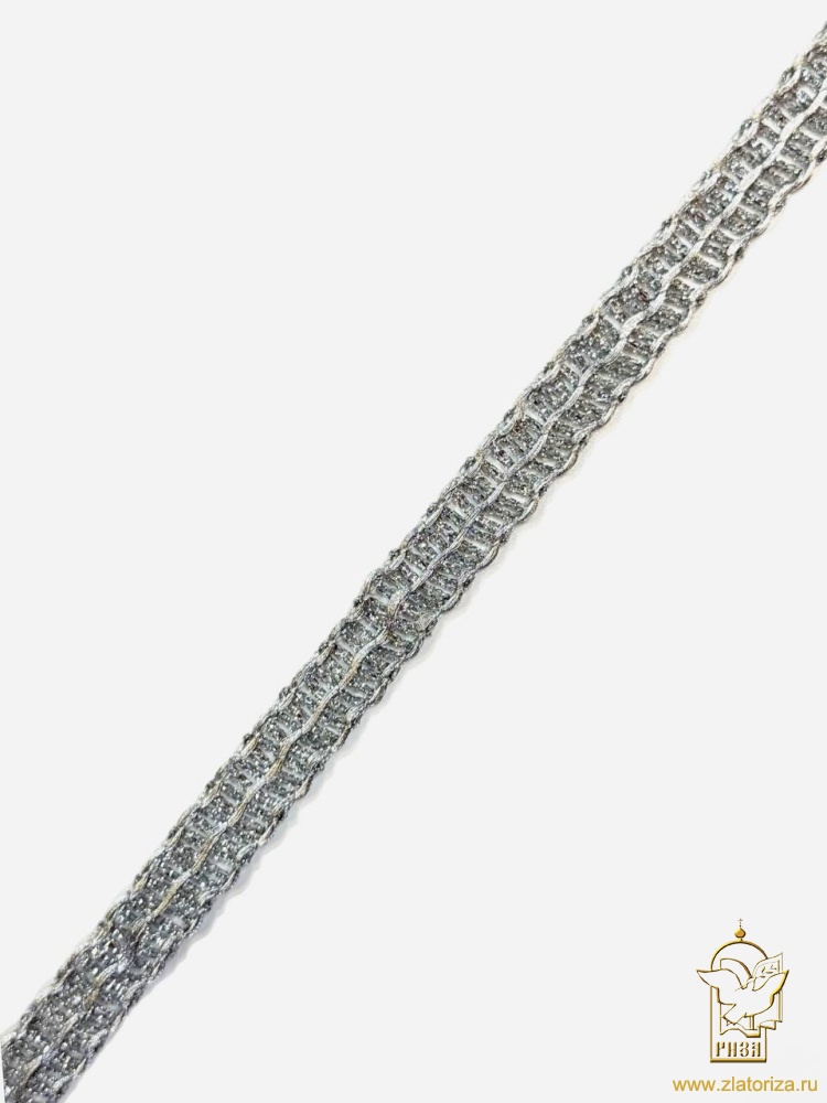 Тесьма серебро 29