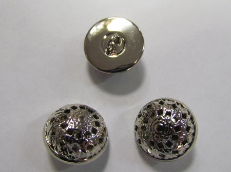 Пуговицы СОЛНЫШКО, серебро, металл,