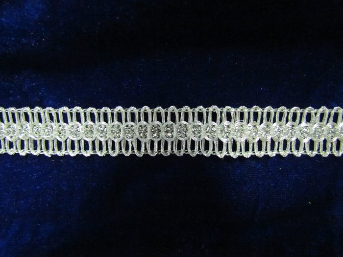 Тесьма серебро 21