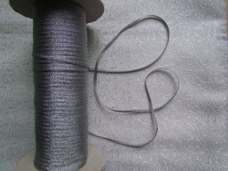 Шнур Германия 840/21 col. 19,, плоский, шир. 4 мм, серебро