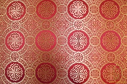 Шелк ВИФСАИДА красный с золотом, шир. 165 см Шелк ВИФСАИДА красный с золотом, шир. 165 см