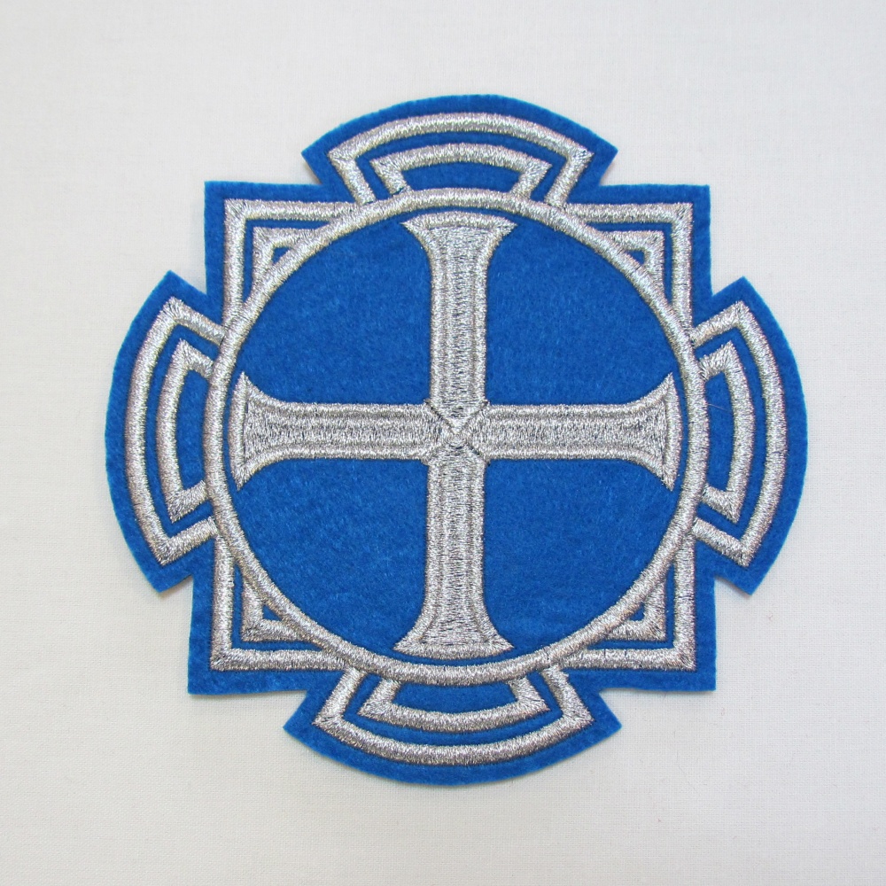 Набор крестов, иерейский, БУЛАТ, синий с серебром, 14 шт