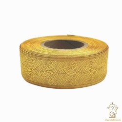 Галун АФИНЫ, желтый с золотом, шир. 5 см, РА
