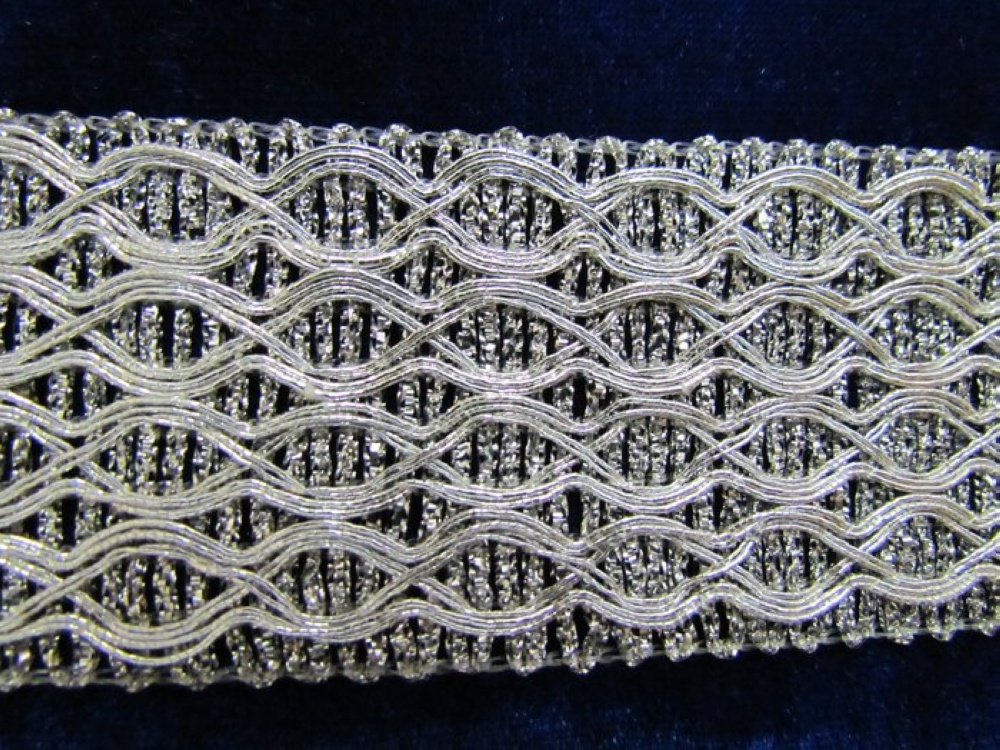 Тесьма серебро 64