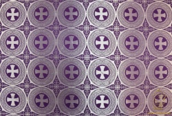 Шелк ЭФЕС, фиолетовый с серебром, шир. 165 см