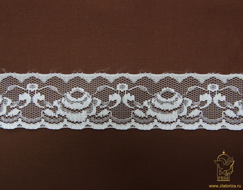 Кружево 78, синтетическое, белое, шир. 4 см