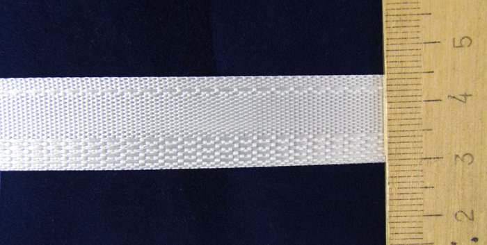 Брючная лента, белая, шир. 1,5-2 см