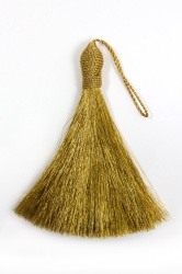 Кисть декоративная, золото, длина 10- 13 см, макушка - Ваза, арт. 1963 (шишка №5) Кисть декоративная, золото, длина 10- 13 см, макушка - Ваза, арт. 1963 (шишка №5)