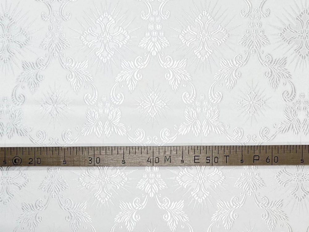 Шелк ЛОЗА, белый, шир. 150 см, Рахманово