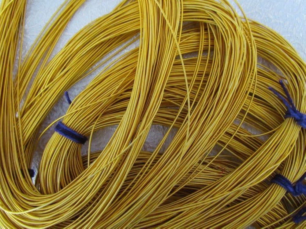 Канитель жесткая, манго золото, MANGO PROCESS №10