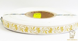 Галун ВАСИЛЕК, белый с золотом, шир. 2,2 см, РА Галун ВАСИЛЕК, белый с золотом, шир. 2,2 см, РА