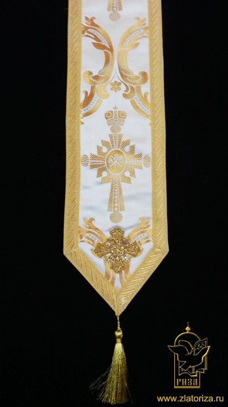 Закладка с канительным крестом