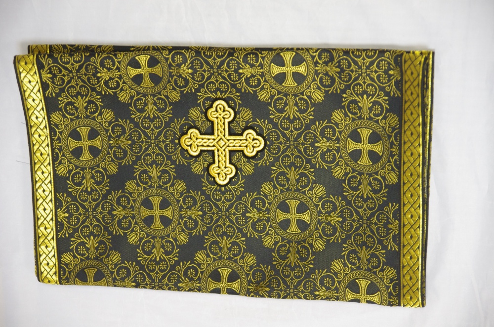 Аналойник, шелк черный с золотом