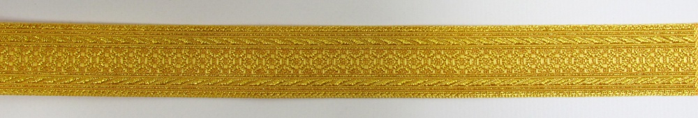 Галун РОМАШКА, желтый с золотом, шир. 2,2 см, РА