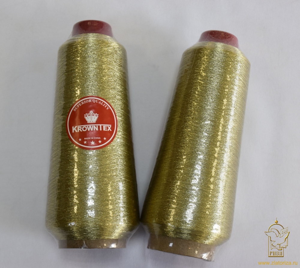 Нитки Krowntex золото, арт. 3048, 5000 ярдов