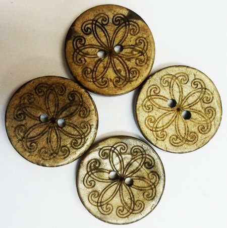 Пуговицы КП039, кокос